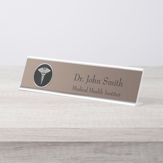 Plaque d'identification de profession de bureau (Devant)
