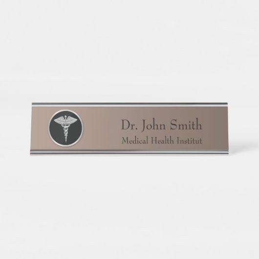 Plaque d'identification de profession de bureau (Devant)