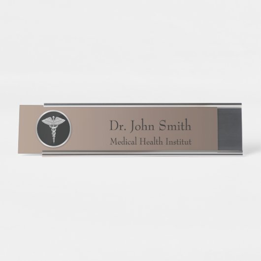 Plaque d'identification de profession de bureau (Devant)