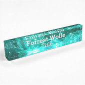 Plaque d'identification de quartz de turquoise