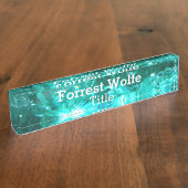 Plaque d'identification de quartz de turquoise (Taille)