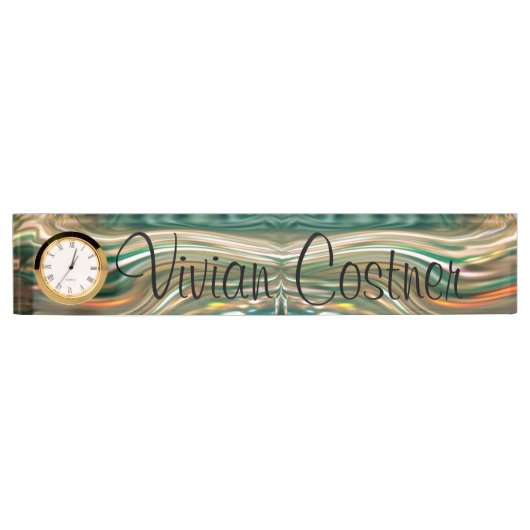 Plaque d'identification de rivière de bureau (Devant)