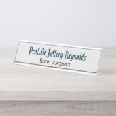 Plaque d'identification de signe de porte (Devant)