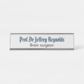 Plaque d'identification de signe de porte (Devant)