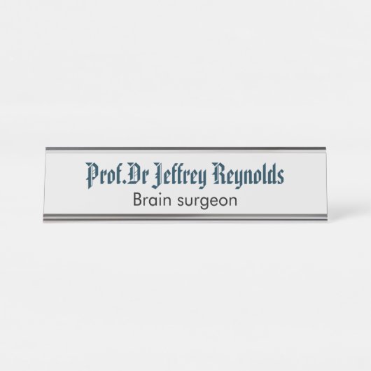 Plaque d'identification de signe de porte (Devant)