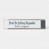 Plaque d'identification de signe de porte (Devant)