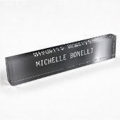 Plaque d'identification d'entreprise lisible Gris
