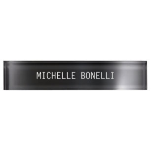 Plaque d'identification d'entreprise lisible Gris