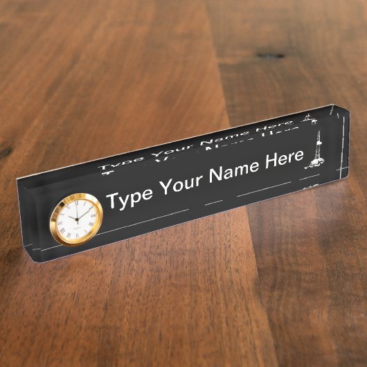 Plaque d'identification d'image de puits d'horloge (Taille)