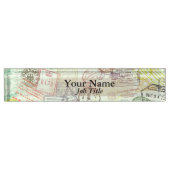 Plaque d'identification d'impression de timbre de (Devant)