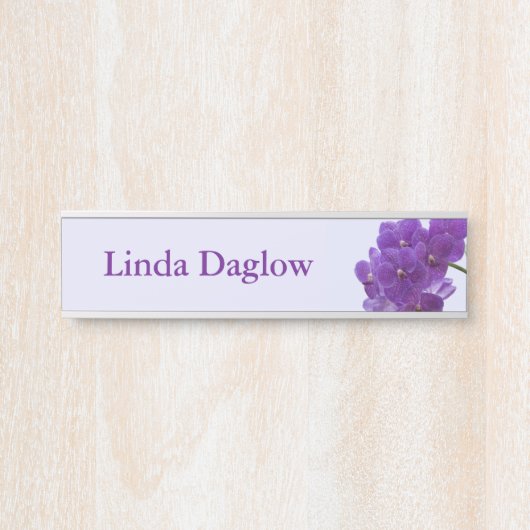 Plaque d'identification d'orchidées de mur (Devant)