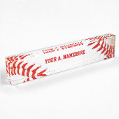Plaque d'identification du bureau de base-ball