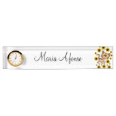 Plaque d'identification du bureau de chatte de tou (Devant)