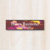 Plaque d'identification du bureau de flux acryliqu (Devant)