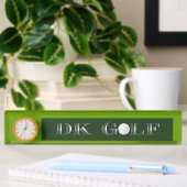Plaque d'identification du bureau de golf.