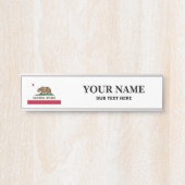 Plaque d'identification du bureau de la Californie (Devant)