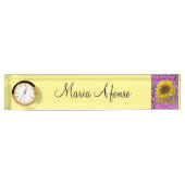 Plaque d'identification du bureau de tournesol (Devant)