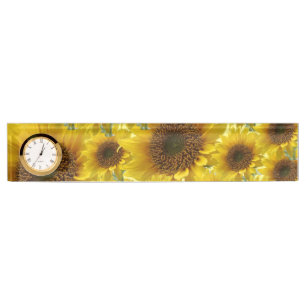Plaque d'identification du bureau de tournesol