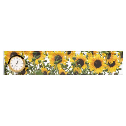 Plaque d'identification du bureau de tournesol (Devant)