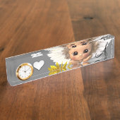 Plaque d'identification du bureau de tournesol Ang (Taille)