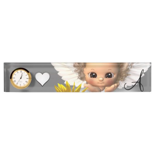 Plaque d'identification du bureau de tournesol Ang (Devant)