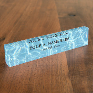 Plaque d'identification du bureau d'eau de la pisc