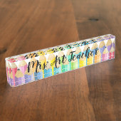 Plaque d'identification du bureau d'enseignant Rai (Taille)