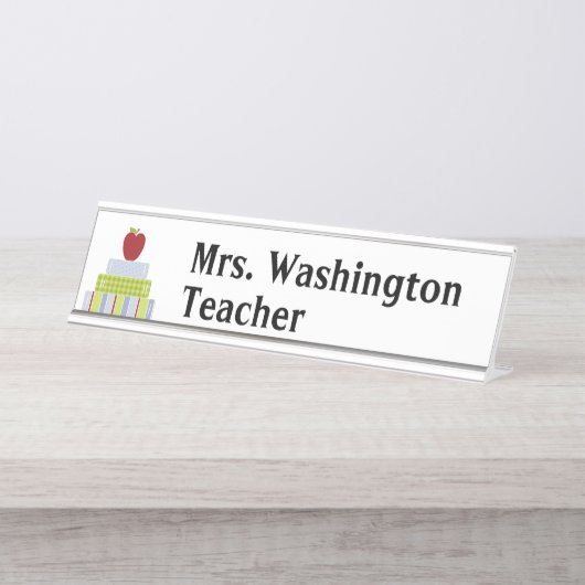 Plaque d'identification empilée de bureau de (Devant)