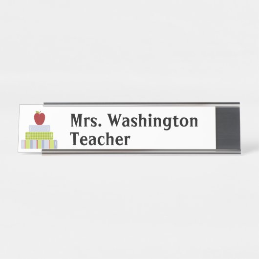 Plaque d'identification empilée de bureau de (Devant)