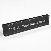 Plaque d'identification japonaise