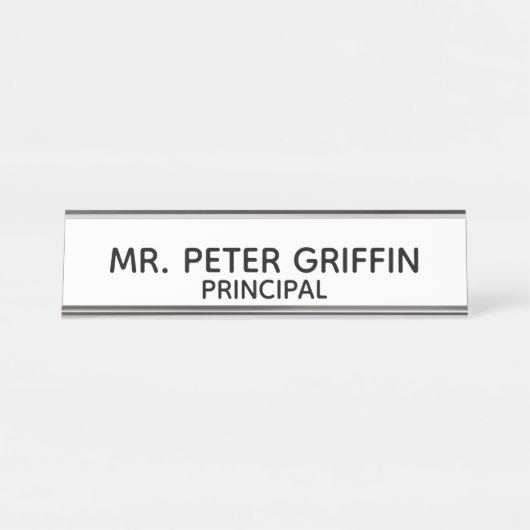 Plaque d'identification personnalisée (Devant)