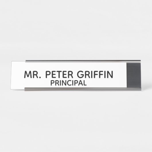 Plaque d'identification personnalisée (Devant)