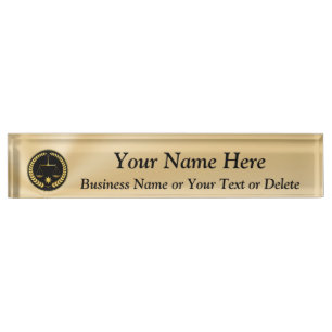Plaque d'identification personnalisée de