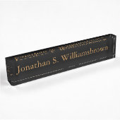 Plaque d'identification personnalisée de bureau