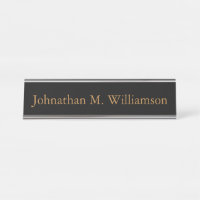 Plaque d'identification personnalisée de bureau
