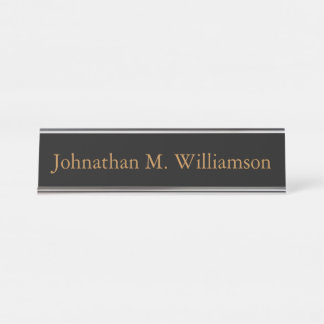 Plaque d'identification personnalisée de bureau