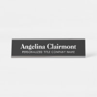 Plaque d'identification personnalisée de bureau