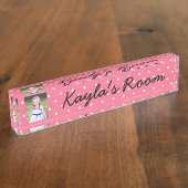 Plaque d'identification personnalisée de nom et de (Taille)