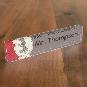 Plaque d'identification personnalisée de singe de (Taille)