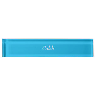 Plaque d'identification personnalisée par bleu de