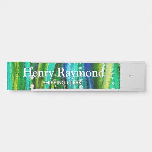 Plaque d'identification pour le bureau d'art sous- (Devant)