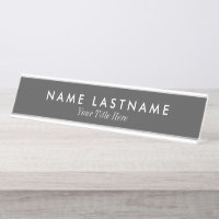 Plaque d'identification simple et personnalisée po