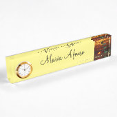 Plaque d'identification Sunset Desk Sunflower