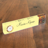 Plaque d'identification Sunset Desk Sunflower (Taille)