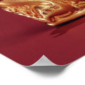 Plaque die een Griffin afschildert die een paard a Poster (Hoek)