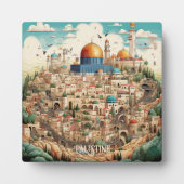Plaque d'illustration Palestine avec Easel (Devant)