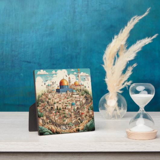 Plaque d'illustration Palestine avec Easel (Insitu)