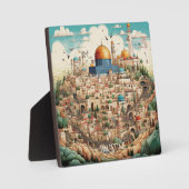 Plaque d'illustration Palestine avec Easel (Recto)