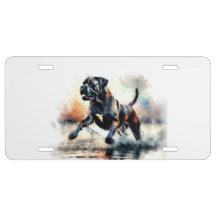 Aquarelle puissante Canne Corso chien