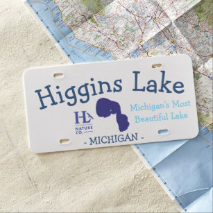 Plaque D'immatriculation Carte de lac Higgins